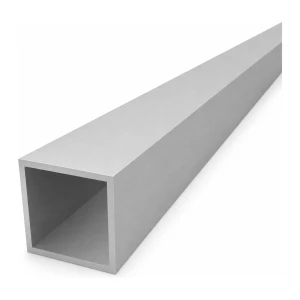 Tubo de alumínio quadrado 50×50×3 mm EN AW-6060 – comprimento 2000 mm
