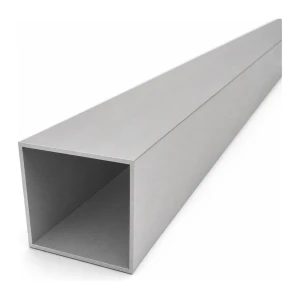 Tubo de alumínio quadrado 60×60×2 mm – perfil fechado PA38 L=2000 mm
