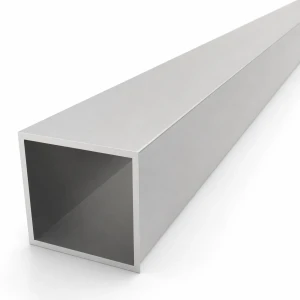 Tubo de alumínio quadrado 60×60×3 mm – perfil fechado L=2000 mm EN AW-6060