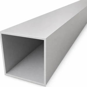 Tubo de alumínio quadrado 80×80×3 mm – perfil fechado EN AW-6060, L=2000 mm