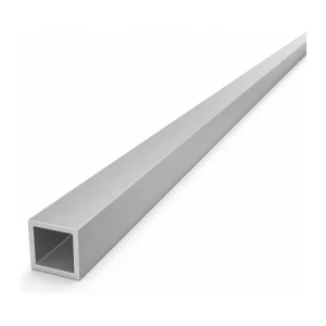 Tubo de alumínio quadrado 20×20×2 mm – perfil fechado L=2000 mm