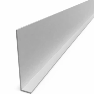 Cantoneira de alumínio de abas desiguais 100×20×2 mm – perfil L, comprimento 2000 mm