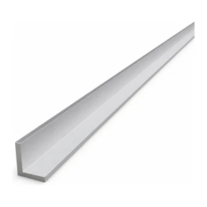 Cantoneira de alumínio de abas iguais 20×20×3 mm – perfil L, comprimento 2000 mm