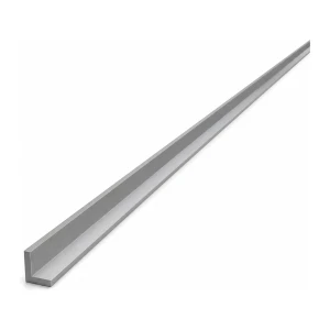 Cantoneira de alumínio de abas iguais 10×10×2 mm – perfil L, comprimento 2000 mm