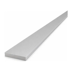 Barra plana de alumínio EN AW-6060 T64, 40×8 mm, comprimento 2000 mm