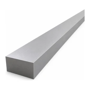 Barra plana de alumínio EN AW-6060 T64, 50×25 mm, comprimento 2000 mm