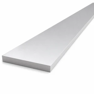 Barra plana de alumínio 80×10 mm EN AW-6060 T64 – perfil plano L=2000 mm