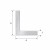 Cantoneira de alumínio de abas iguais 10×10×2 mm – perfil L, comprimento 2000 mm 001-719 (2)