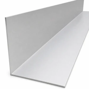 Cantoneira de alumínio de abas iguais 100×100×2 mm – perfil L, comprimento 2000 mm