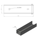 Perfil em C suporte para murete 300x55 galvanizado GPV-700-49 (3)