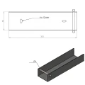 Perfil C conector suporte para murete 300x50 galvanizado GPV-700-54 (3)