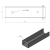 Conector em U suporte para murete 250x55 galvanizado GPV-700-44 (3)