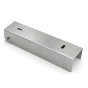 Perfil em U ligador suporte para mureta 200x50 galvanizado
