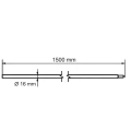 Elétrodo de terra dobrável com cone Morse fi 16 x 1500 mm – aço galvanizado a quente 001-774 (2)