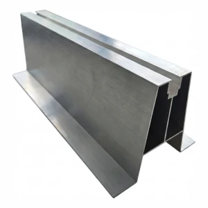 Ponte trapezoidal de alumínio H100 L330 com vedante EPDM 2 mm para montagem PV