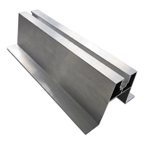 Ponte trapezoidal inclinada com vedante EPDM H63 L330 – adaptador de telhado PV em alumínio 001-776 (1)