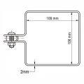 Abraçadeira final para painéis de vedação 100x100 mm galvanizada 000-781 (5)