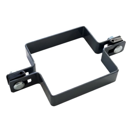 Abraçadeira intermédia para painéis de vedação 100x100 mm grafite 000-780 (1)