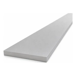 Barra plana de alumínio EN AW-6060 80×8 mm, comprimento 2000 mm – perfil plano