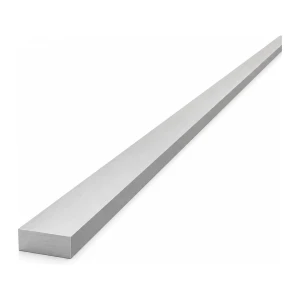 Barra plana de alumínio EN AW-6060 T64, 20×8 mm, comprimento 2000 mm