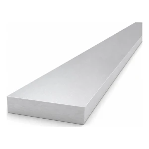 Barra plana de alumínio 70×15 mm EN AW-6060 T64, comprimento 2000 mm