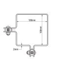 Abraçadeira angular para painéis de vedação 100x100 mm galvanizada 000-773 (1)