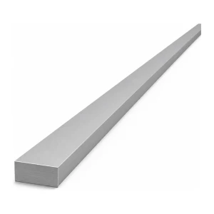 Barra plana de alumínio 20×10 mm – perfil plano EN AW-6060 T64, L=2000 mm