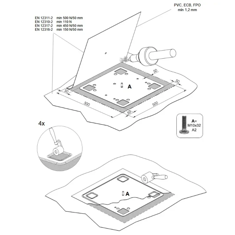 Suporte "Z" CWL para Teto Plano 17x7x5cm (7)