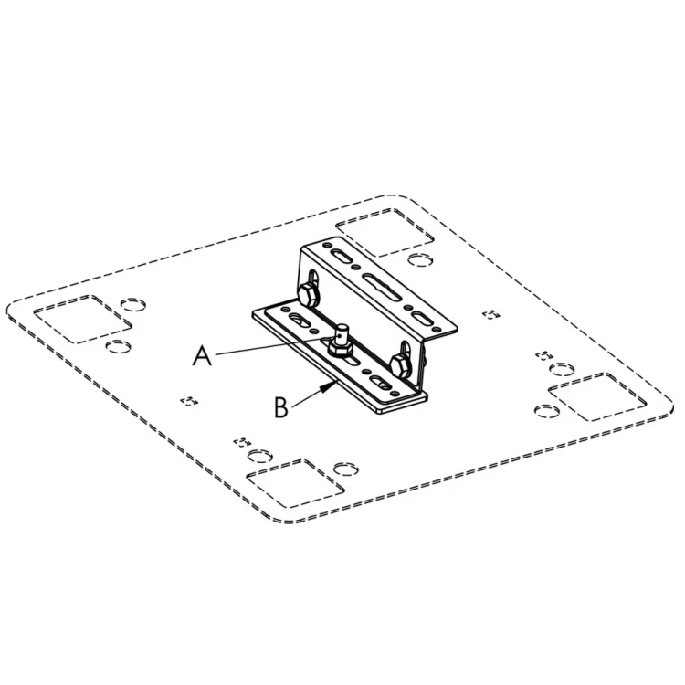 Suporte "Z" CWL para Teto Plano 17x7x5cm (8)