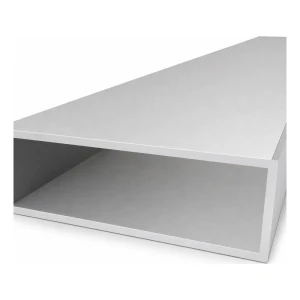 Tubo de alumínio retangular 50×150×4 mm – perfil fechado EN AW-6060, L=2000 mm