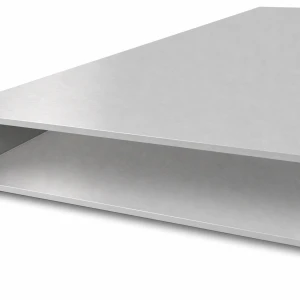 Tubo de alumínio retangular 40×200×3 mm – perfil fechado EN AW-6060, L=2000 mm