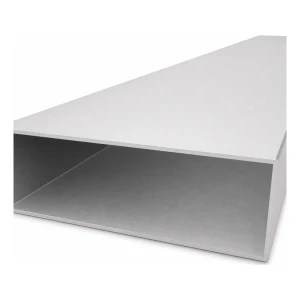 Tubo de alumínio retangular 50×150×2 mm – perfil fechado L=2000 mm