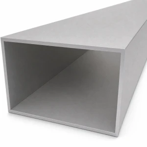 Tubo retangular de alumínio 80×120×3 mm EN AW-6060 – comprimento 2000 mm
