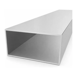 Tubo de alumínio retangular 100×200×4 mm – perfil fechado L=2000 mm