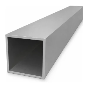 Tubo de alumínio quadrado 100×100×5 mm – perfil fechado L=2000 mm