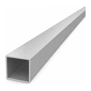 Tubo de alumínio quadrado 30×30×1,5 mm – perfil fechado EN AW-6060 L=2000 mm