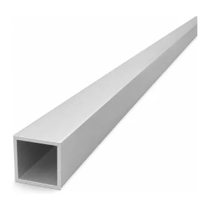 Tubo de alumínio quadrado 25×25×1,5 mm – perfil fechado L=2000 mm EN AW-6060