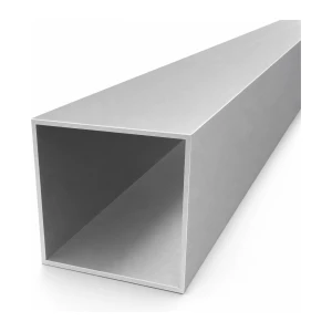 Tubo de alumínio quadrado 70×70×2 mm – perfil fechado L=2000 mm EN AW-6060