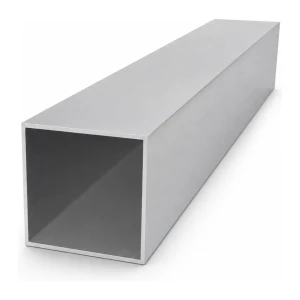 Tubo de alumínio quadrado 150×150×4 mm – perfil fechado L=2000 mm