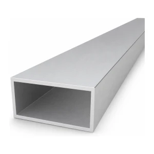 Tubo de alumínio retangular 40×80×3 mm – perfil fechado L=2000 mm