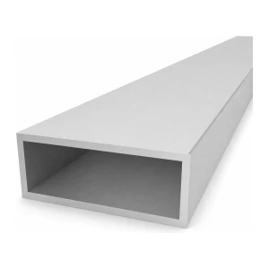 Tubo de alumínio retangular 40×100×4 mm – perfil fechado EN AW-6060, L=2000 mm