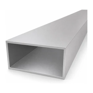 Tubo de alumínio retangular 50×100×3 mm – perfil fechado L=2000 mm