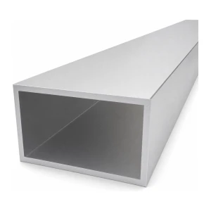 Tubo de alumínio retangular 60×100×4 mm – perfil fechado EN AW-6060, L=2000 mm