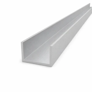 Perfil em C/U de alumínio 50×30×3 mm – comprimento 2000 mm