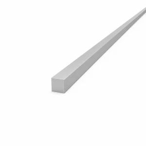 Barra de alumínio quadrada maciça 12×12 mm EN AW-6060 T64, C=2000 mm