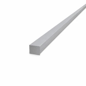 Barra quadrada de alumínio maciça 15×15 mm EN AW-6060 – comprimento 2000 mm