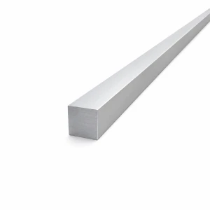 Barra de alumínio quadrada maciça 20×20 mm EN AW-6060 – comprimento 2000 mm