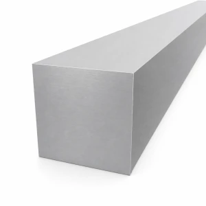 Barra de alumínio quadrada maciça 70×70 mm – duralumínio 2017A T4, L=2000 mm