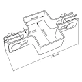 Abraçadeira para painéis de vedação intermédia 60x40 preto GPV-700-02 (3)