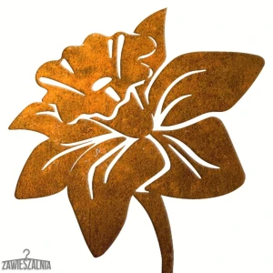Zawieszalnia – decoração de jardim em aço corten Narciso XL 15×97 cm